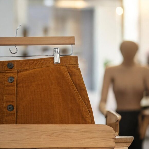 J.Crew Curvy Corduroy Mini Skirt in Camel (Size 8) - Picture 9 of 10